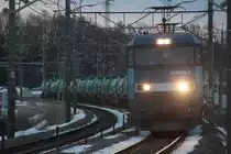 EH200 :Electoric-Loco. JR-East Chuuou-Line.EH200-3 + OilTank cars x 17 in Hino-City,Tokyo,Japan 14.Feb.2014