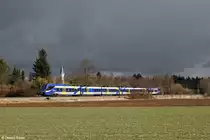 Meridian ET 323 am 22.02.2014 bei Eglharting.