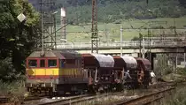 T 4350061 bedient am 29.6.1992 im Bahnhof Kutna Hora um 11.25 Uhr einen Anschluss.