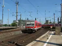 BR 628 668 fährt am 27.6.11 als RB 38 Richtung Düsseldorf in den Kölner Hbf ein.