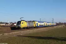 182 596 mit M 79080 am 28.02.2014 bei Ostermünchen.