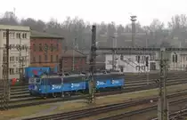 CD Cargo 363 315-8 + 363 527-3 am 04.03.2014 w�hrend einer Rangierfahrt in Cheb.
