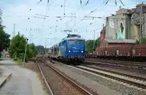 EVB/MWB 140 761-8 mit leeren Autotransportern vmtl. nach Fallersleben am 17.07.2013 in Verden(Aller)