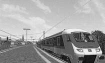 Ein IR Steuerwagen im Neum�nster Bahnhof zur weiterfahrt nach Kiel Hbf.