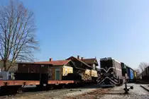 Nachwievor ist L45H070 nicht voll Einsatzbereit. Für Fotozwecke wurde sie am 7.03.2014 doch vor den Bahnhof Stainz gezogen.