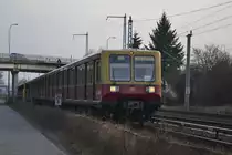 Eine BR 485 der Berliner S-Bahn. Königs Wusterhausen am 7.03.2014