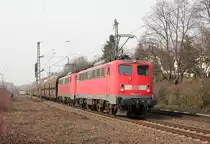 140 858 & 140 807 bei Bonn Oberkassel am 07.03.2014