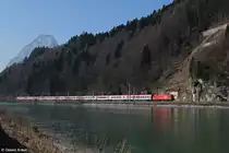 1116 148 mit EC 82 am 07.03.2014 bei Kiefersfelden.