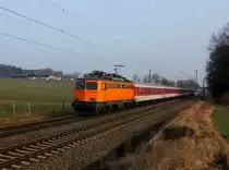 Die 1142 635 mit einem Turnuszug  am 08.03.2014 unterwegs bei Vogl.