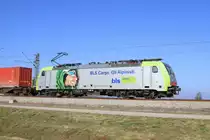 486 503 der BLS bei Übersee am 09.03.2014