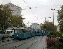München MVG Tram 19 (P3 2010) Hauptbahnhof am 18. Oktober 2010.