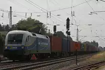 MWB 182 912 am 12.7.13 mit einem Containerzug in Verden (Aller.)