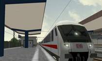 InterCity von Flensburg nach Hamburg Altona f�hrt im Bahnhof Neum�nster ein. Nach einen 2-Min�tigen Aufenthalt geht es weiter nach dem Endbahnhof Hamburg Altona.