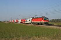 1144.093 mit R-2915 zwischen Theresienfeld und Wr.Neustadt Nord am 14.3.14