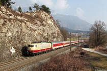 103 245 mit CNL 1319 am 08.03.2014 bei Jenbach.
