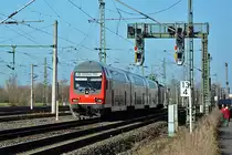 RB mit Dosto-Steuerwagen in Front nach Koblenz bei Porz-Lind - 02.02.2014