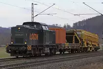 Bü Km 75,1 Locon 217 am 26.02.14  14:58 in Richtung Göttingen