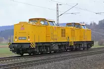 Bü Km 75,1 DB Netzinstandhaltung im Doppelpack am 28.02.14 in Richtung Göttingen