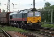 CLASS 77 mit Kohlezug aus Richtung Thekla am Abzweig Mockau.
14.09.2013