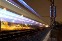 Vorbeifahrt  S1  am Km 110,8 am 19.03.2014 21:14 Uhr Dresden Trachau