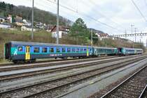 Diverse ausrangierte EWII Wagen in Stein-S�ckingen, 01.03.2014.