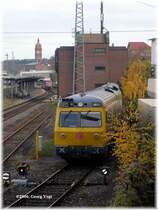 719 501 ist soeben in Pforzheim am Stellwerk geparkt worden. 25.11.06