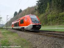 DB BR 641 011-2 am 20.04.2003 zwischen Schaffhausen und Thayngen