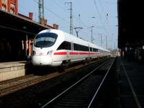 Am 30.03.2014 kam ICE  Weimar 411 027/527 als Umleiter durch Stendal.Hier fuhr er gerade in Richtung Berlin.