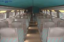 Obergescho�-Inneneinrichtung des Doppelstock-Steuerwagens VB2N