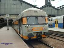 Doppelstock-Steuerwagen am 11.05.2003 im Bahnhof Paris-St-Lazare.