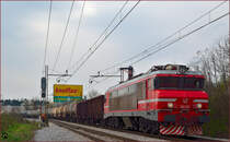 SŽ 363-029 zieht Güterzug durch Maribor-Tabor Richtung Norden. /26.3.2014