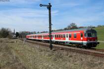 RE 22304 Neustadt-Rottweil verl�sst den Bahnhof D�ggingen. Aufgenommen am 29.03.2014.