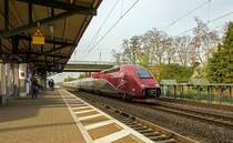 Thalys 4306 THA 9484 Essen - Paris Nord kommt durch Angermund 31-03-2014