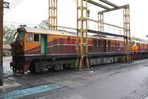 GEA 4531 (Co'Co', de, General Electric, Bj.1995) am 22.März 2014 im Depot Kaeng Khoi Junction.