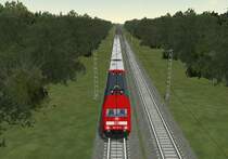 Die �berf�hrung vieler ICN Wagen und einen IR Steuerwagen �bernahm eine eine Werbelok.
