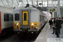 Hier steht AM Triebzug 661 am 13.1.14 in Liège Guillemins um in kürze nach Aachen aufzubrechen.