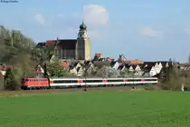 115 459-0 mit dem IC 184 Zürich-Stuttgart bei Herrenberg. Aufgenommen am 06.04.2014.