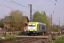 285 119-4 ist am 06.04.2014 in Cossebaude unterwegs