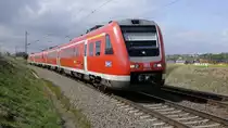 13.04.2014 RE 3 nach Dresden. Hier bei Steinpleiß.