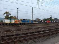 Dieseltreffen im Bahnhof Lichtenfels Es rangierten hier Loks von Eichholz (Nohab) ARCO, der Mittelweser Bahn und der DB, sp�ter kam noch eine Lok der Prignitztalbahn dazu.