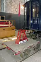 Handdraisine im Finnischen Eisenbahnmuseum in Hyvinkää, 14.4.13 