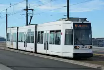 Straßenbahn Nr. 9458 der SWB auf der Kennedybrücke - 20.03.2014