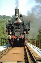 ex.�BB Lok 93 1394 auf der Wutachbr�cke,1990er Jahre(Arvhiv P.Walter)