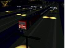 BR 143 923-1 in der Nacht im Bhf Frankfurt-S�d.