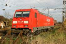 185 260 steht am Prellbock im Bf. Bad Kleinen 11/2006
