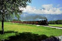 Dampfbummelzug mit Lok 4 bei Schlitters (4. September 1994)