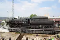 555 3008 am 12.April 2014 auf der Drehscheibe im Depot Bratislava V�chod.