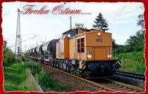 Ostergruß - 293 021-2 -WFL- kommt aus Mukran... Stralsund am 14.08.12 