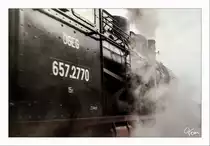 Impression der 657 2770 bei der Abfahrt in Ried 13.3.2011