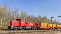 Die AVG 468, eine Lokomotive des Typs G 1206 von Vossloh. 21.03.2014